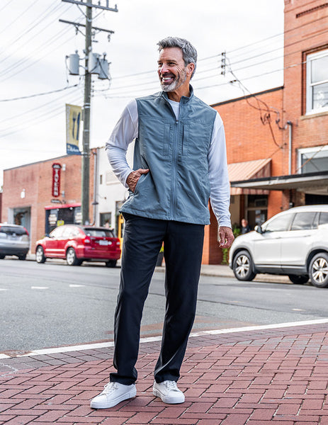 Featherweight Light Weight Men's Travel Vest with Hidden Pockets