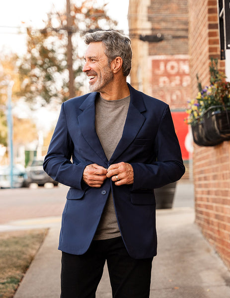 T5 Men's Sport coat with Hidden Pockets | SCOTTeVEST