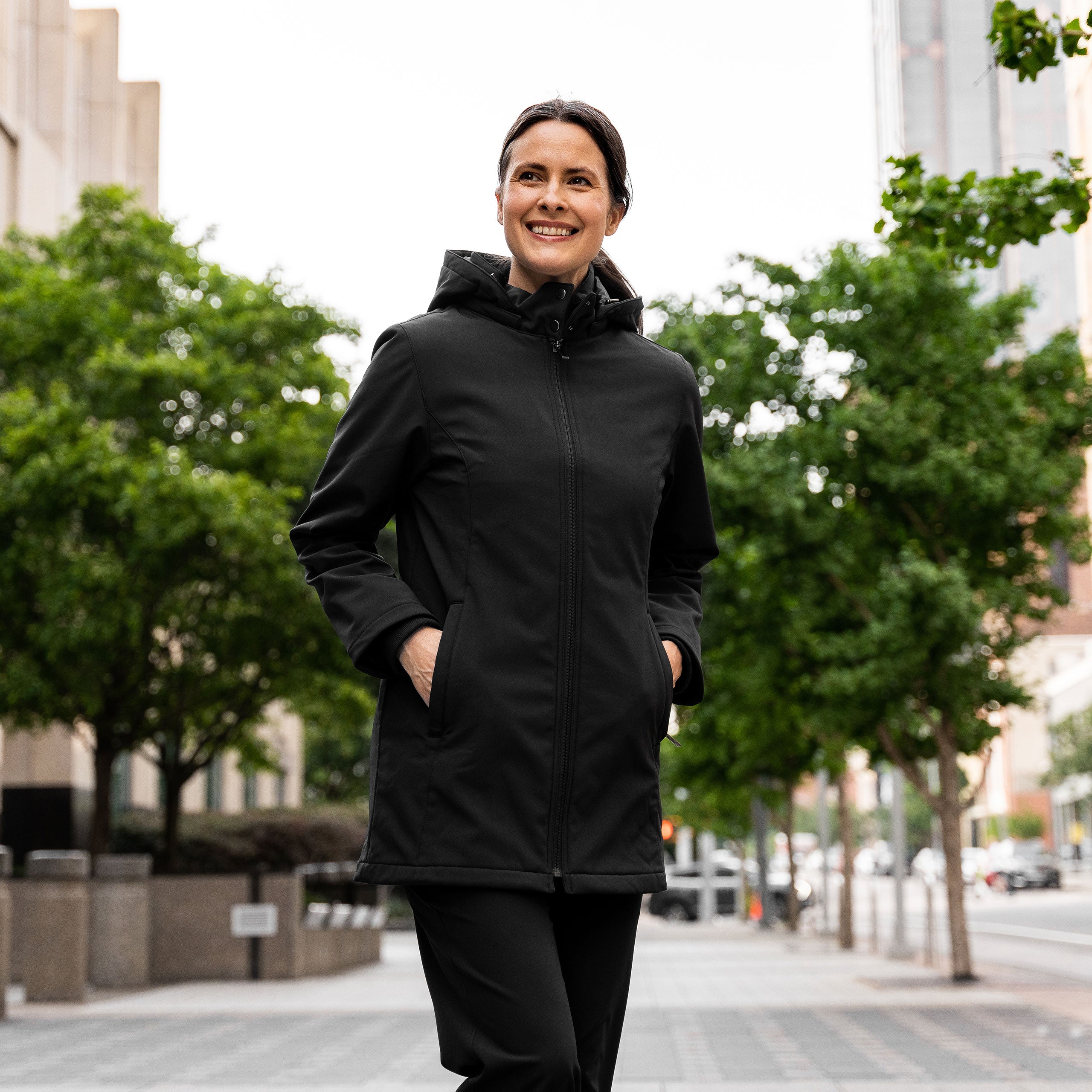 Women's Penny Coat with Hidden Pockets SCOTTeVEST
