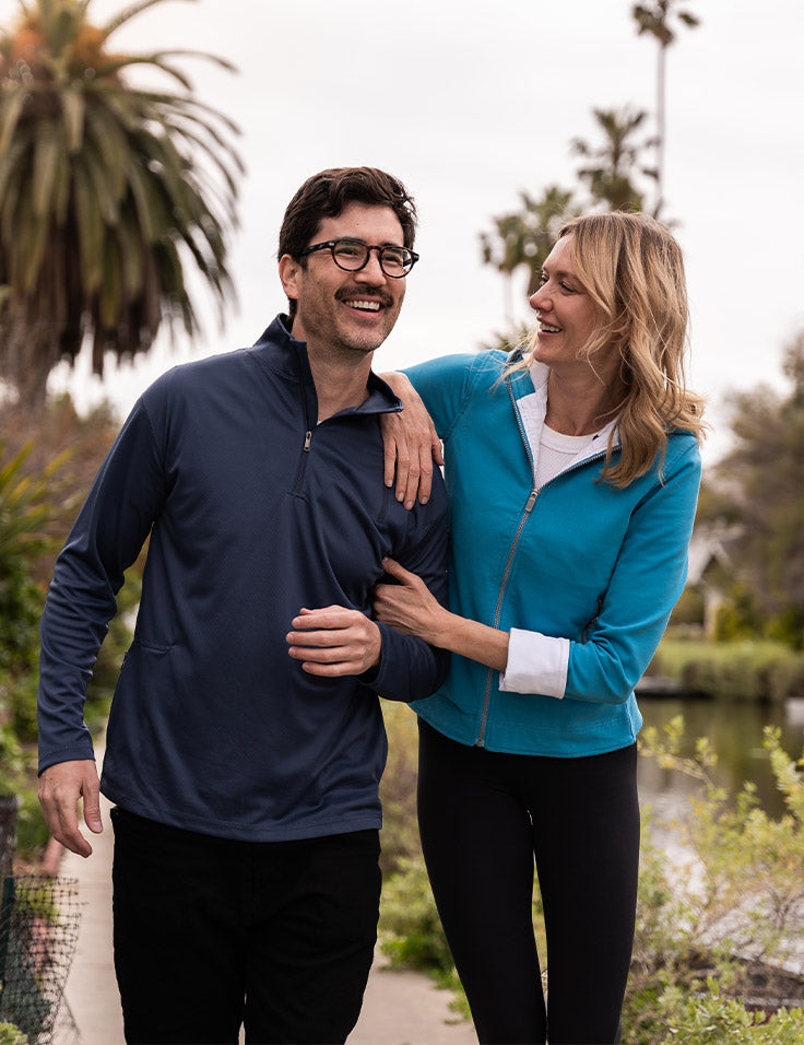 Qzip Qzip Men's Zip Pullover Shirt with Hidden Pockets | SCOTTeVEST