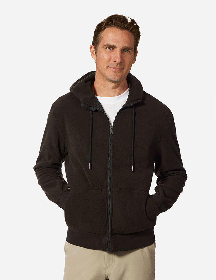 Scottevest The Microfleece Hoodie Black M