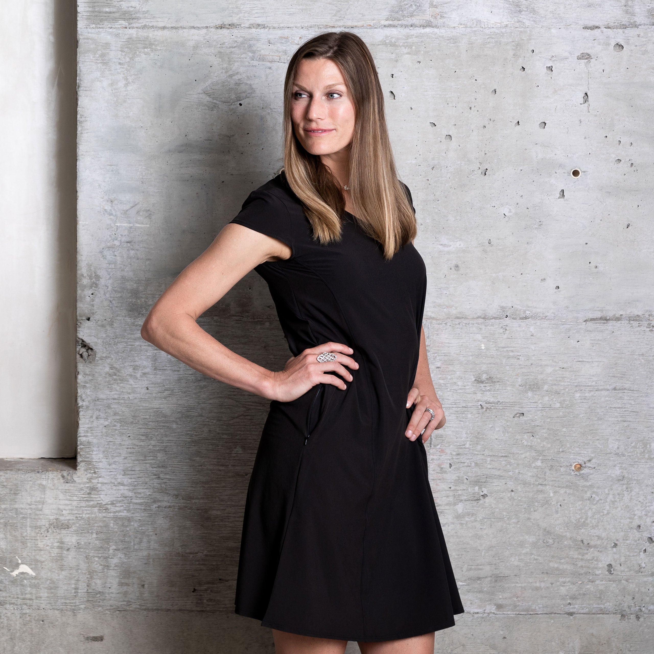 Perfect black travel dress shop