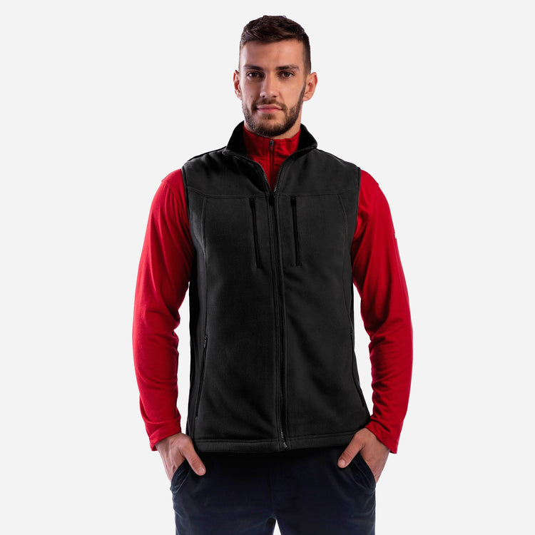 Fireside Men's Fleece Vest with Hidden Pockets