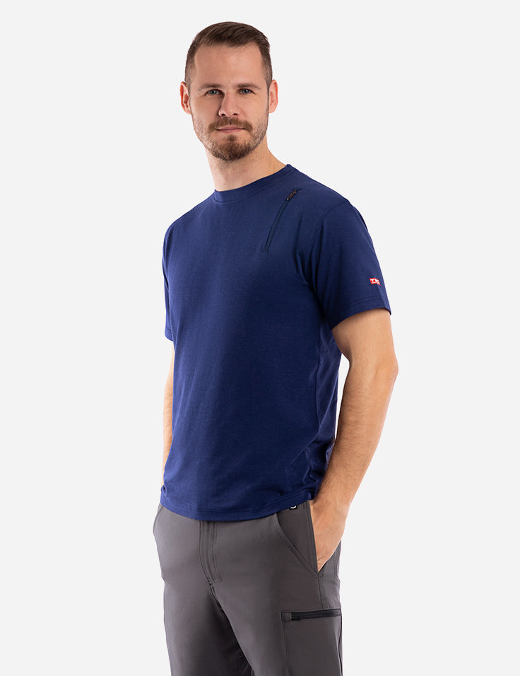 Men's breathable Bamboo T-Shirt with Hidden Pockets